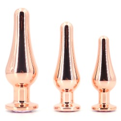 gleaming butt plug rose gold