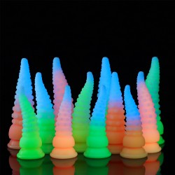 octopus luminous silicone butt plug