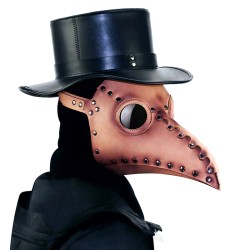 steampunk gothic plague doctor cosplay mask