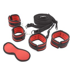 blindfold bed bondage restraint kit